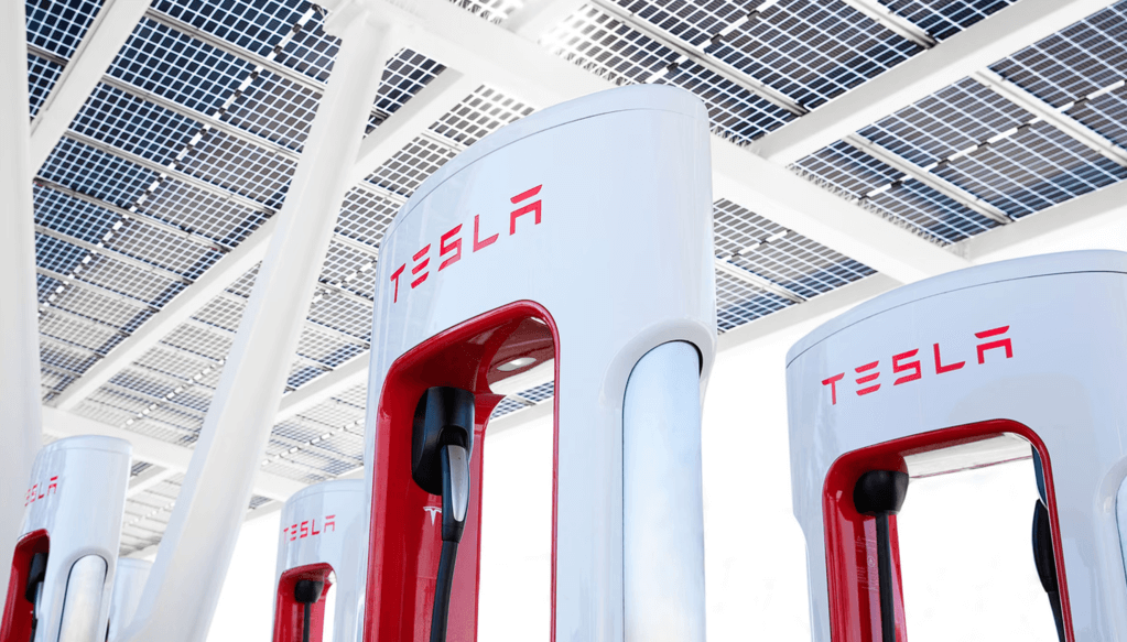 tesla superchargers